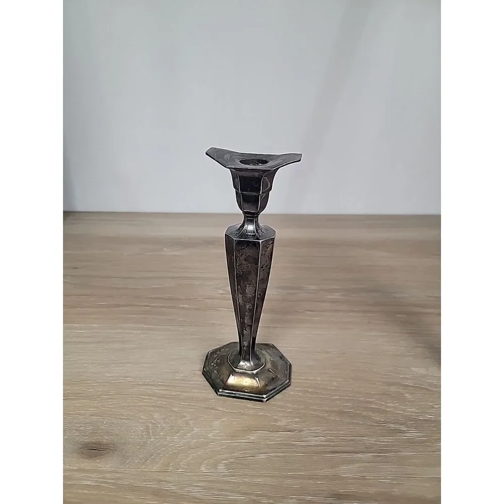 1 Wallace Candlestick Holders V1724 Silverplate 9 Inches High